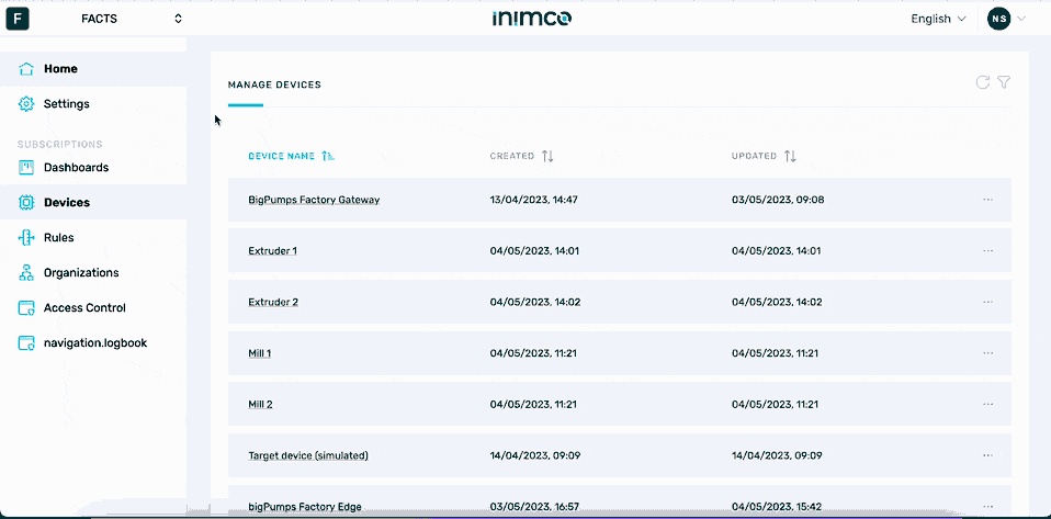 View device data